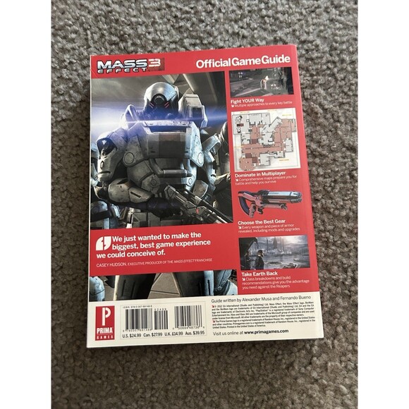 Mass Effect 3 Prima Official Strategy Guide Playstation 3 Xbox 360 PC Bioware - Picture 2 of 5